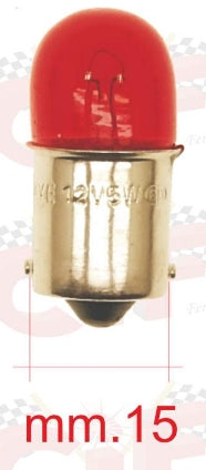 Rücklicht - Birne Ba15s 12V 5W , rot