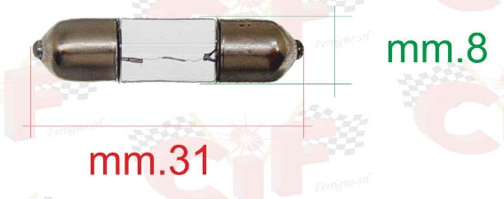 Soffitte 8 x 31 mm 6V 3W