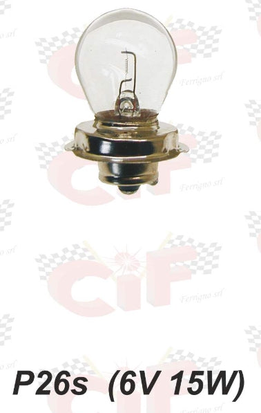 Scheinwerfer - Birne P26s 6V 15 W