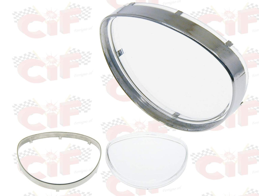 Tachoglas mit Rahmen Vespa 50 - 90 - 125 - 150 - Rally