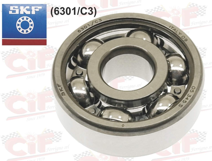 Kugellager 6301 - C3 , 12 x 37 x 12 mm