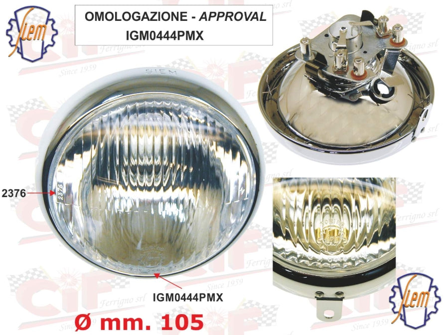 Scheinwerfer SIEM für Vespa VNA / VNB 1 + 2