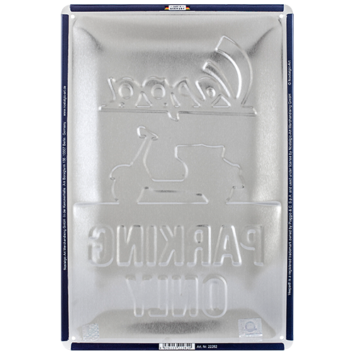 Blechschild 20 x 30 cm »Vespa - Parking Only«