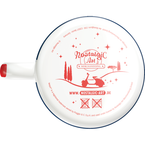 Emaille - Becher Vespa Service