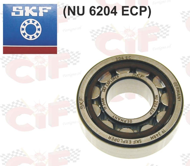 Rollenlager NU 6204 ECP , 20 x 47 x 14 mm