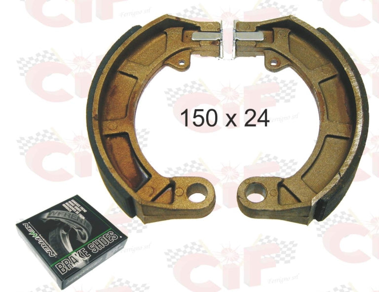 Bremsbacken GF0159 , hiunten , 150 x 24 mm ,