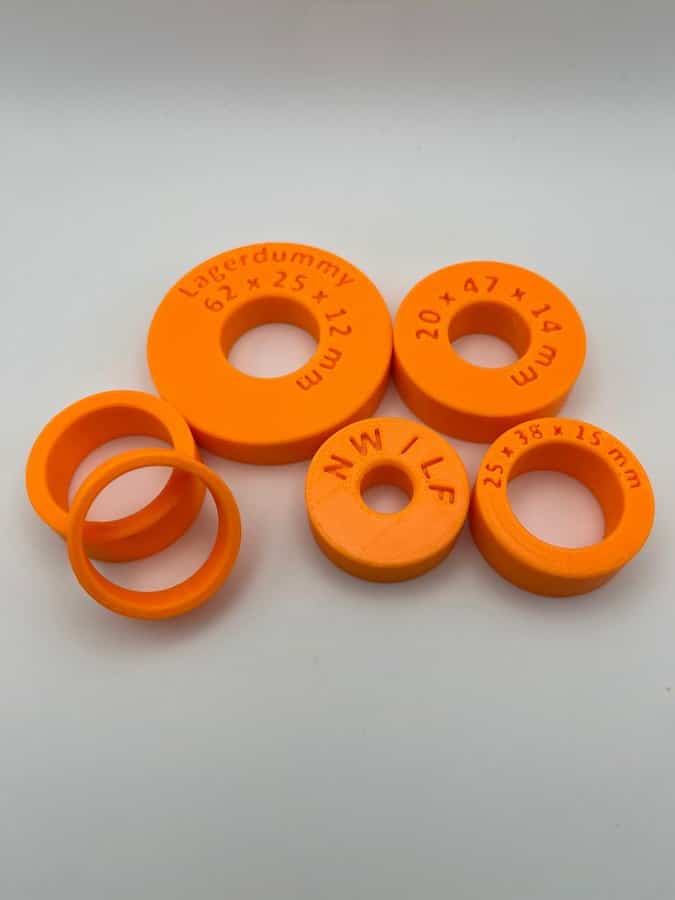 Lagerdummy komplett-Set 6-tlg. , Vespa Largeframe