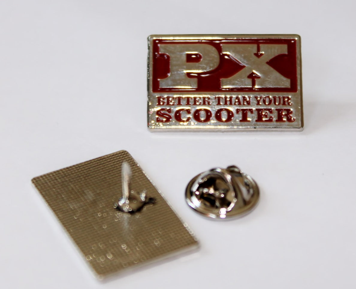 Pin Vespa Schriftzug PX rot