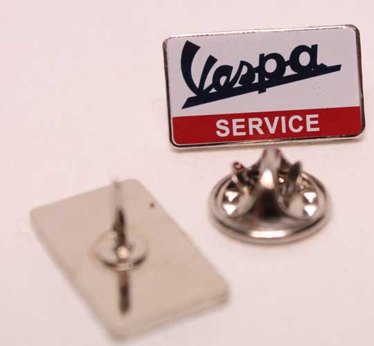 Pin Vespa Servie eckig