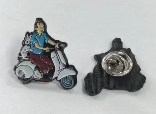 Pin Tim & Struppi auf Vespa