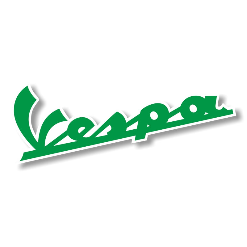 PVC Aufkleber Vespa Schriftzug grün