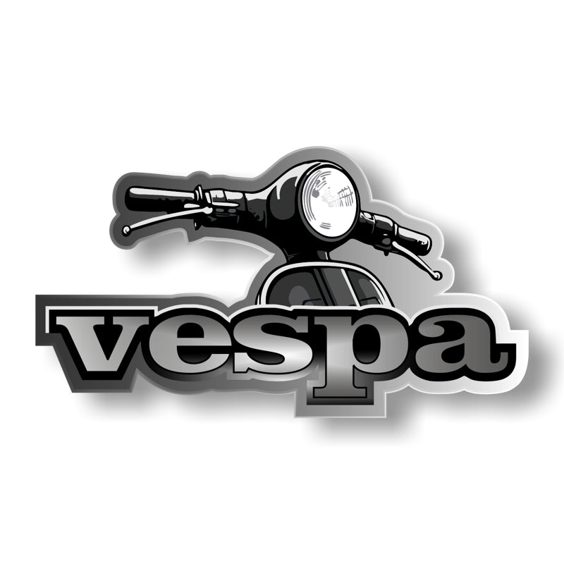 PVC Aufkleber Vespa Lenker