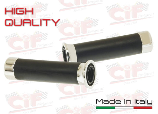 Griffgummis Soft für Vespa PX mit Chromkappen