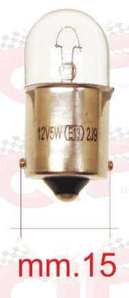 Glühbirne  Ba15s  12V 5W