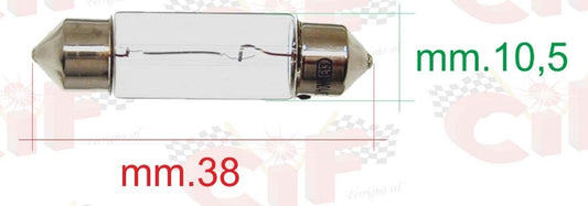 Soffitte  10,5 x 38 mm , 12V 10W