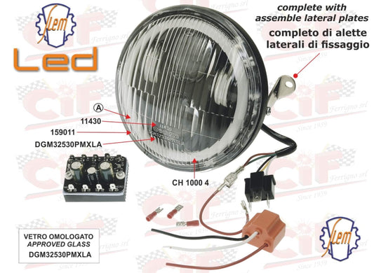 LED - Scheinwerfer Vespa PX  mit Konverter