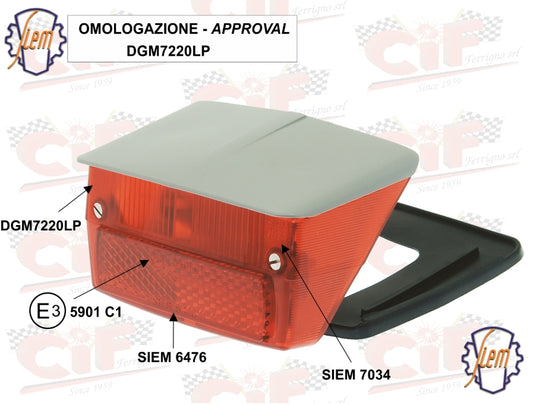 Rücklicht SIEM Vespa V 50 Special