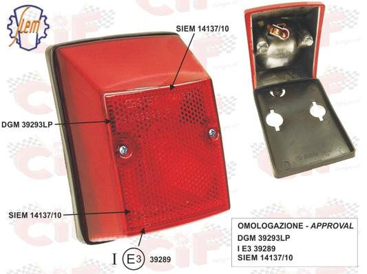 Rücklichtglas SIEM für Vespa PK 50 / PK 50 S