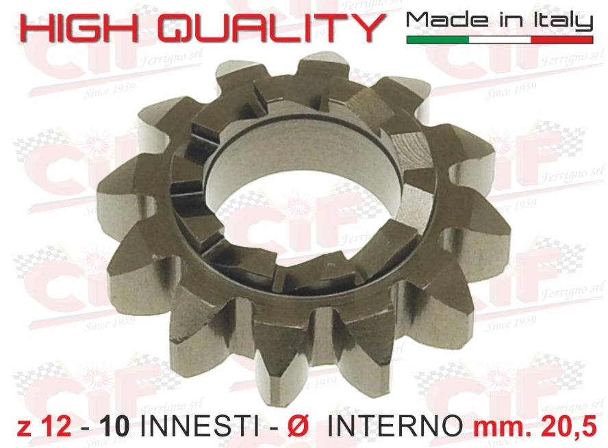 Kickstarter Ritzel  Z 12 / d=20,5 mm V50 / 90 / 125 / PK