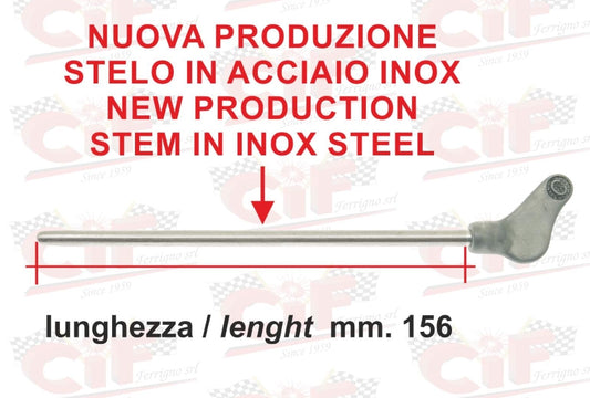 Benzinhahn - Hebel 156 mm  ,  Vespa 125 / 150  `51 - `57