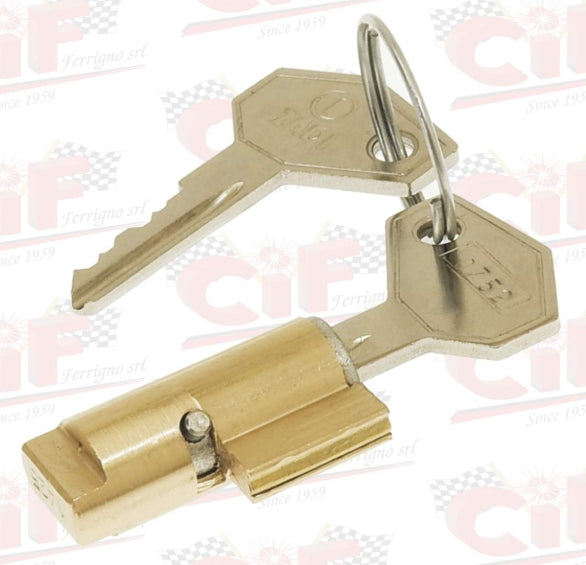 Lenkschloss - kurze Ausführung , 4 mm  mit Metall-Schlüssel