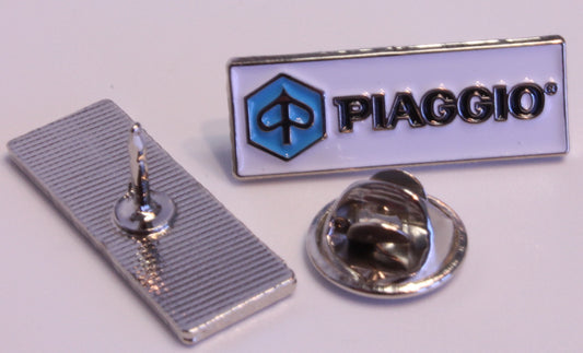 Pin Piaggio / Vespa Emblem weiß