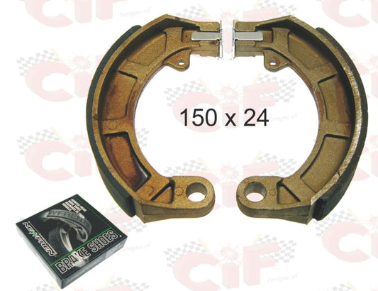 Bremsbacken GF0159 , hiunten , 150 x 24 mm ,