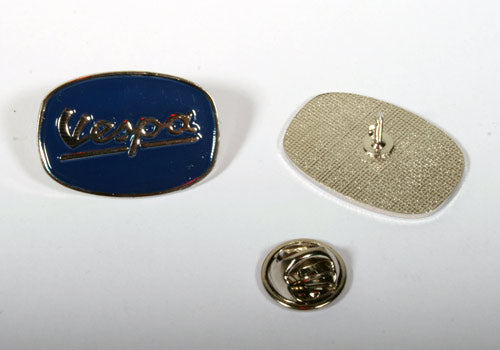 Pin Vespa Oval blau