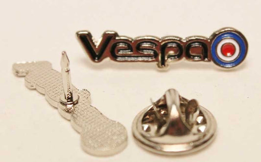 Pin Vespa Schriftzug mit Target