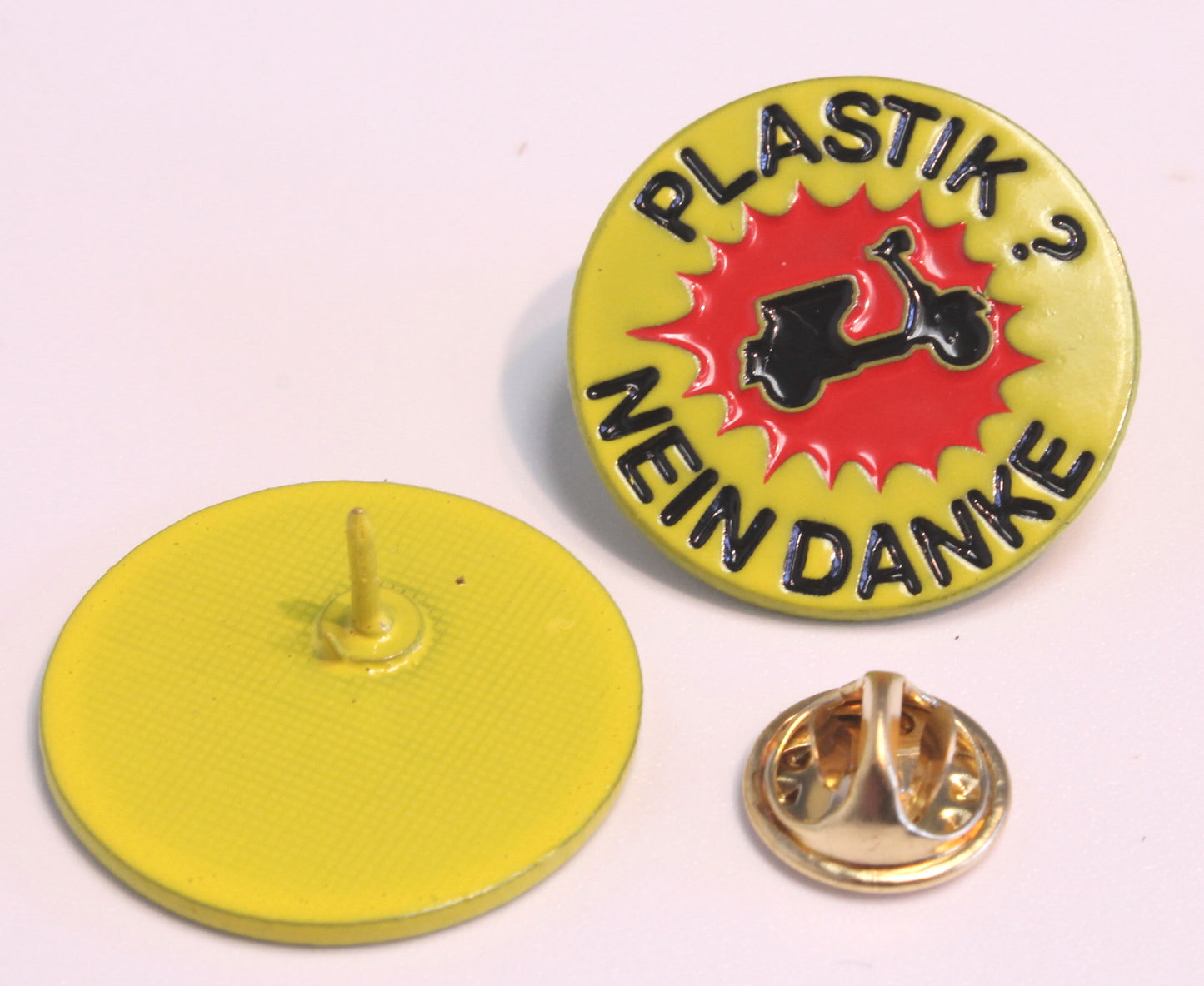 Pin Plastik Nein Danke