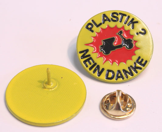Pin Plastik Nein Danke