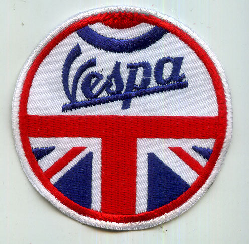 Patch Vespa auf Union Jack