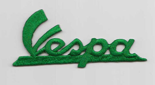 Patch Vespa Schriftzug grün