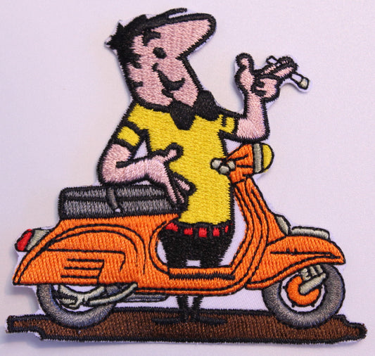 Patch HB Männchen mit Vespa
