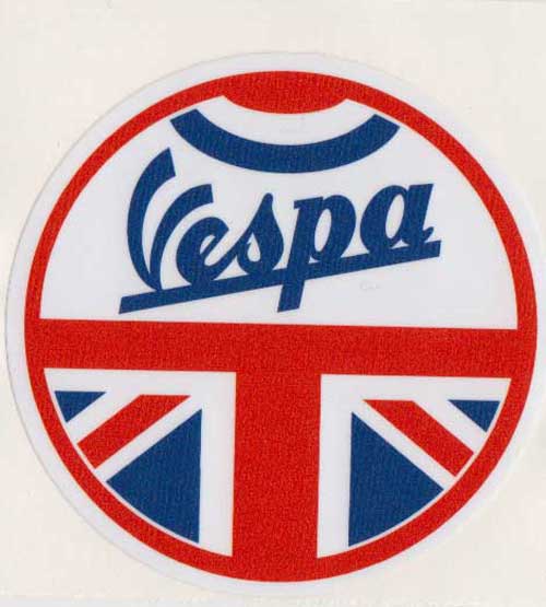 PVC Aufkleber Vespa Union Jack
