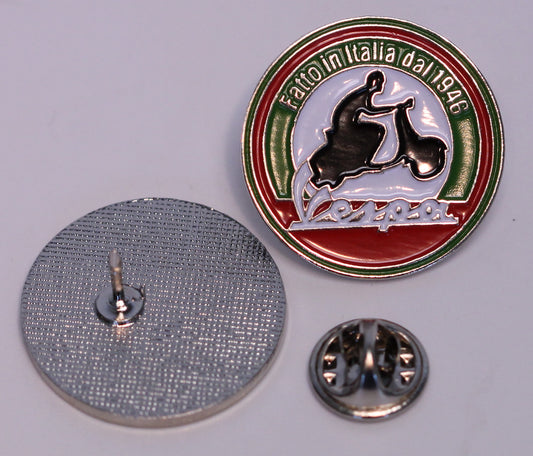 Pin Vespa rund