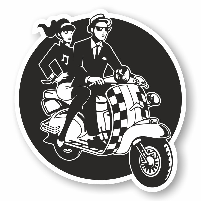 PVC Aufkleber Vespa Two Tone